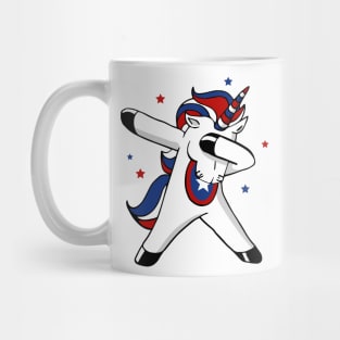 USA Dabbing Unicorn Mug